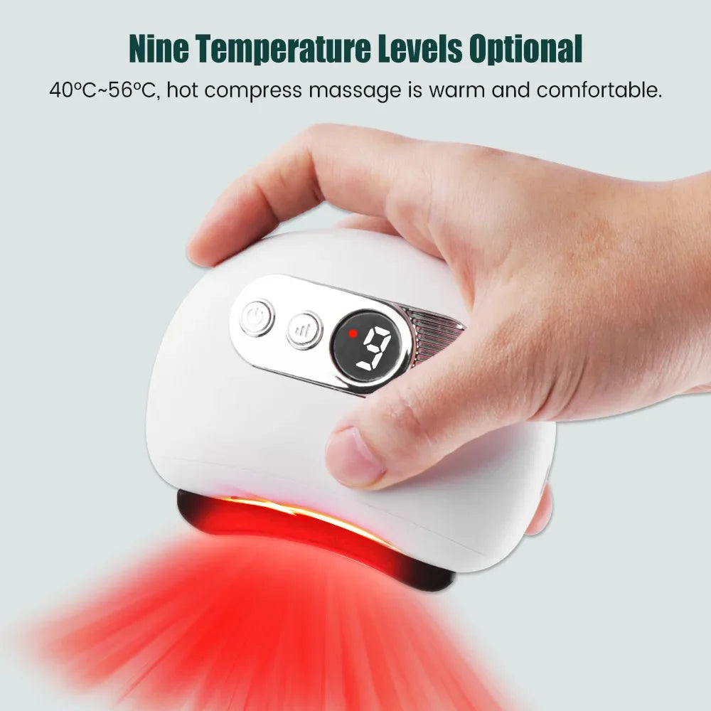 Electric Guasha Massager Body Scraping Heating Vibration Muscle Guasha Face Neck Eye Massage Knife Stone Gua Sha Gouache Scraper