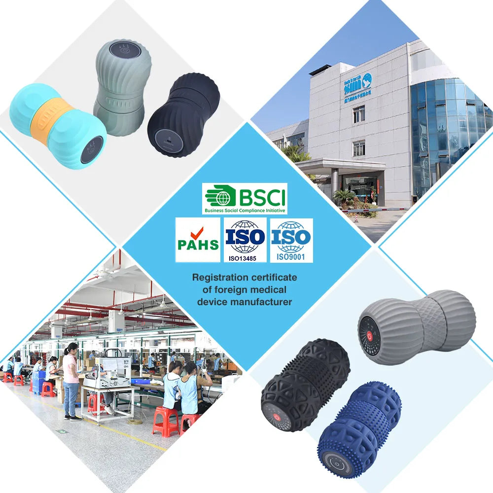 High Quality Custom Design Silicone Foam Roller Massage Ball for Yoga Exercise and Vibration Durable Rubber Material