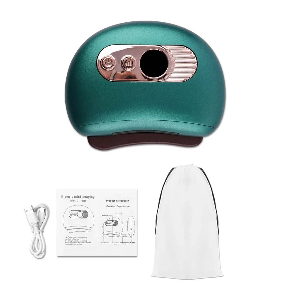 Electric Guasha Massager Body Scraping Heating Vibration Muscle Guasha Face Neck Eye Massage Knife Stone Gua Sha Gouache Scraper
