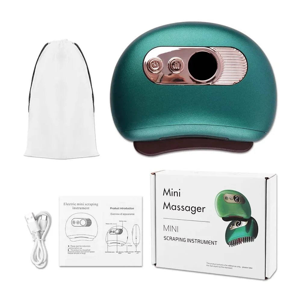 Electric Guasha Massager Body Scraping Heating Vibration Muscle Guasha Face Neck Eye Massage Knife Stone Gua Sha Gouache Scraper