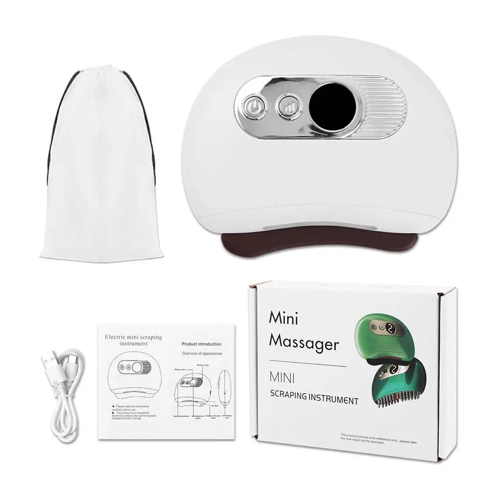 Electric Guasha Massager Body Scraping Heating Vibration Muscle Guasha Face Neck Eye Massage Knife Stone Gua Sha Gouache Scraper