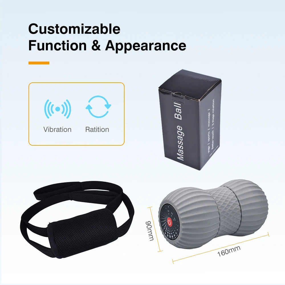 High Quality Custom Design Silicone Foam Roller Massage Ball for Yoga Exercise and Vibration Durable Rubber Material