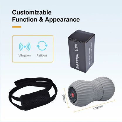 High Quality Custom Design Silicone Foam Roller Massage Ball for Yoga Exercise and Vibration Durable Rubber Material